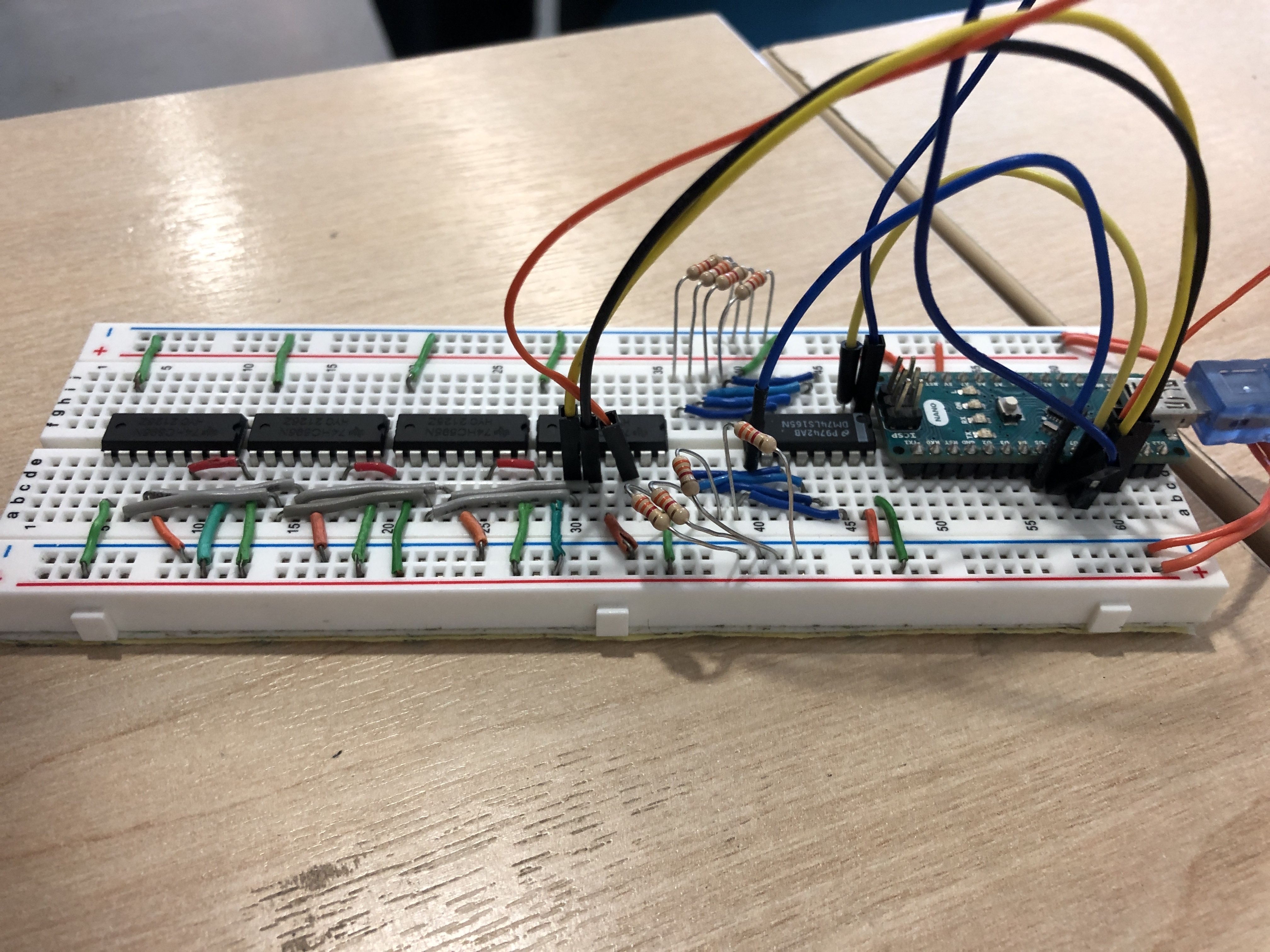 Flagfall Bishop breadboard wiring